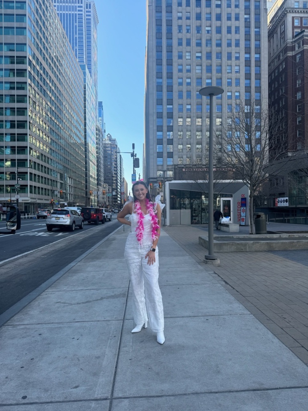 Lulu's White Lace Strapless Jumpsuit